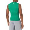 imageUnder Armour Mens HeatGear Compression Sleeveless TShirt305 Team Kelly Green   White