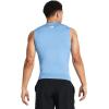 imageUnder Armour Mens HeatGear Compression Sleeveless TShirt475 Carolina Blue   White