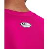 imageUnder Armour Mens HeatGear Compression Sleeveless TShirt654 Tropic Pink   White