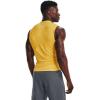 imageUnder Armour Mens HeatGear Compression Sleeveless TShirt790 Taxi   Black