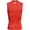 imageUnder Armour Mens HeatGear Compression Sleeveless TShirt860 Dark Orange   White