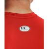 imageUnder Armour Mens HeatGear Compression Sleeveless TShirt860 Dark Orange   White