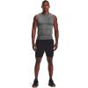 imageUnder Armour Mens HeatGear Compression Sleeveless TShirtCarbon Heather 090Black
