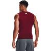 imageUnder Armour Mens HeatGear Compression Sleeveless TShirtCardinal 625White