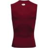 imageUnder Armour Mens HeatGear Compression Sleeveless TShirtCardinal 625White