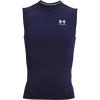 imageUnder Armour Mens HeatGear Compression Sleeveless TShirtMidnight Navy 410White