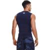 imageUnder Armour Mens HeatGear Compression Sleeveless TShirtMidnight Navy 410White