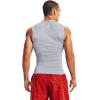 imageUnder Armour Mens HeatGear Compression Sleeveless TShirtMod Gray 011Black