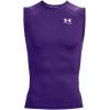 imageUnder Armour Mens HeatGear Compression Sleeveless TShirtPurple 500White