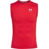imageUnder Armour Mens HeatGear Compression Sleeveless TShirtRed 600White