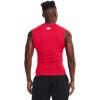 imageUnder Armour Mens HeatGear Compression Sleeveless TShirtRed 600White