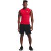 imageUnder Armour Mens HeatGear Compression Sleeveless TShirtRed 600White