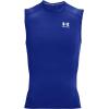 imageUnder Armour Mens HeatGear Compression Sleeveless TShirtRoyal Blue 400White