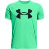 imageUnder Armour Boys Logo Short Sleeve Tee Shirt299 Vapor Green   Black