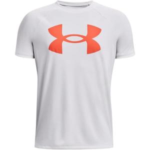 imageUnder Armour Boys Logo Short Sleeve Tee Shirt102 White   Frosted Orange