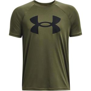 imageUnder Armour Boys Logo Short Sleeve Tee Shirt390 Marine Od Green   Black