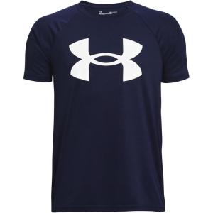 imageUnder Armour Boys Logo Short Sleeve Tee Shirt410 Midnight Navy   White