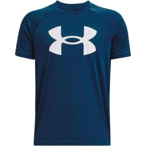 imageUnder Armour Boys Logo Short Sleeve Tee Shirt426 Varsity Blue   White