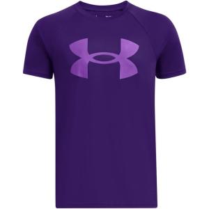 imageUnder Armour Boys Logo Short Sleeve Tee Shirt500 Purple   Lavish