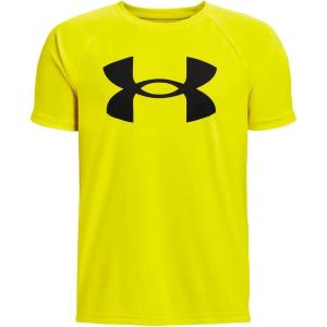 imageUnder Armour Boys Logo Short Sleeve Tee Shirt705 Yellow Ray   Black