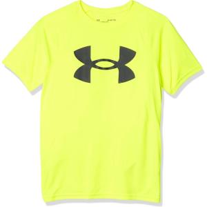 imageUnder Armour Boys Logo Short Sleeve Tee ShirtHighvis Yellow 732Pitch Gray