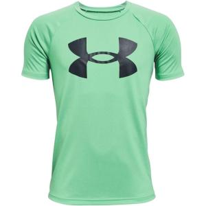 imageUnder Armour Boys Logo Short Sleeve Tee ShirtMatcha Green 342Pitch Gray