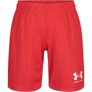 imageUnder Armour Boys Performance Soccer Short Elastic Waistband and Logo DetailRed