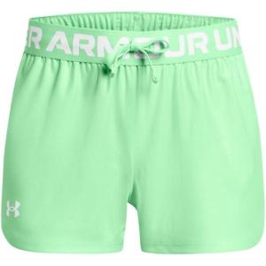 imageUnder Armour Girls Play Up Solid Shorts350 Matrix Green   White