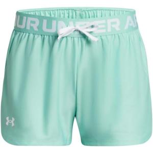 imageUnder Armour Girls Play Up Solid Shorts362 Neo Turquoise   White