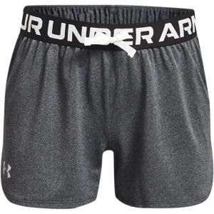imageUnder Armour Girls Play Up Solid ShortsPitch Gray Light Heather 012Metallic Silver