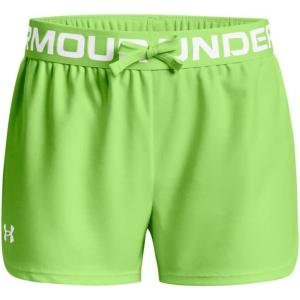 imageUnder Armour Girls Play Up Solid ShortsQuirky Lime 752White