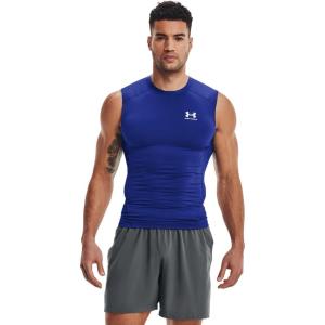 imageUnder Armour Mens HeatGear Compression Sleeveless TShirtRoyal Blue 400White