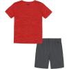 imageUnder Armour Boys Short Sleeve Tee and Short Set Lightweight and BreathableRed Mesh