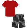 imageUnder Armour Boys Short Sleeve Tee and Short Set Lightweight and BreathableRedBlack Blur