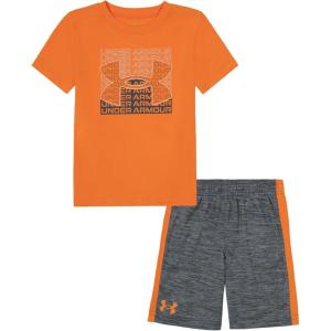 imageUnder Armour Boys Short Sleeve Tee and Short Set Lightweight and BreathableAtomic Tri Logo