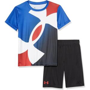 imageUnder Armour Boys Short Sleeve Tee and Short Set Lightweight and BreathableRoyal Su22
