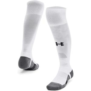 imageUnder Armour Unisex Adult Magnetico Over the Calf Socks 1 Pack100 White  Pitch Gray  Black