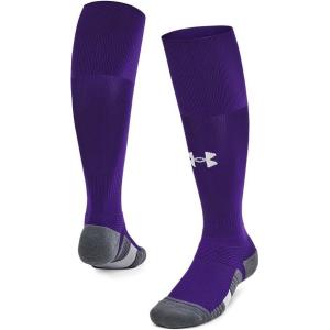 imageUnder Armour Unisex Adult Magnetico Over the Calf Socks 1 Pack500 Purple  Pitch Gray  White