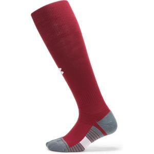 imageUnder Armour Unisex Adult Magnetico Over the Calf Socks 1 Pack625 Cardinal  Pitch Gray  White