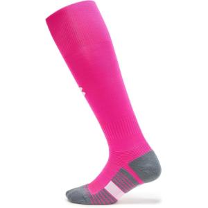 imageUnder Armour Unisex Adult Magnetico Over the Calf Socks 1 Pack654 Tropic Pink  Pitch Gray  White
