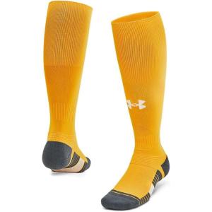 imageUnder Armour Unisex Adult Magnetico Over the Calf Socks 1 Pack750 Steeltown Gold  Pitch Gray  White
