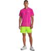 imageUnder Armour Mens Launch 5quot Shorts369 Lime Surge  Black  Reflective