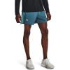 imageUnder Armour Mens Launch 5quot Shorts414 Static Blue  Still Water  Reflective