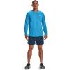 imageUnder Armour Mens Launch 5quot Shorts437 Petrol Blue  Capri  Reflective