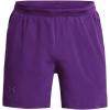 imageUnder Armour Mens Launch 5quot Shorts522 Galaxy Purple  Tux Purple  Reflective