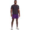 imageUnder Armour Mens Launch 5quot Shorts522 Galaxy Purple  Tux Purple  Reflective