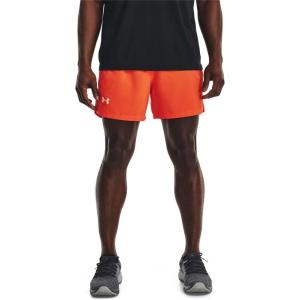 imageUnder Armour Mens Launch 5quot Shorts829 Papaya  Papaya  Reflective