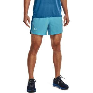 imageUnder Armour Mens Launch 5quot ShortsFresco Blue 481Reflective