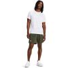 imageUnder Armour Mens Launch Run 7quot Shorts391 Marine Od Green  Lime Yellow  Reflective