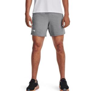 imageUnder Armour Mens Launch Run 7quot Shorts011 Mod Gray  Mod Gray  Reflective